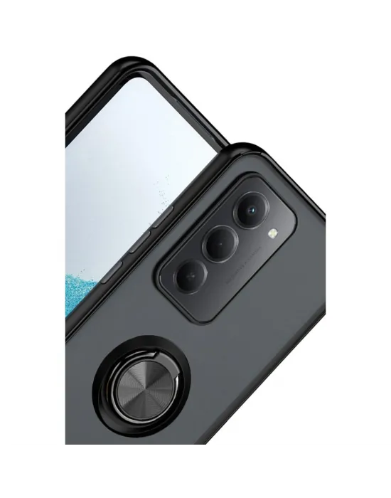 Xiaomi Redmi 15 4g Montreal Yüzüklü Silikon Kapak - Siyah