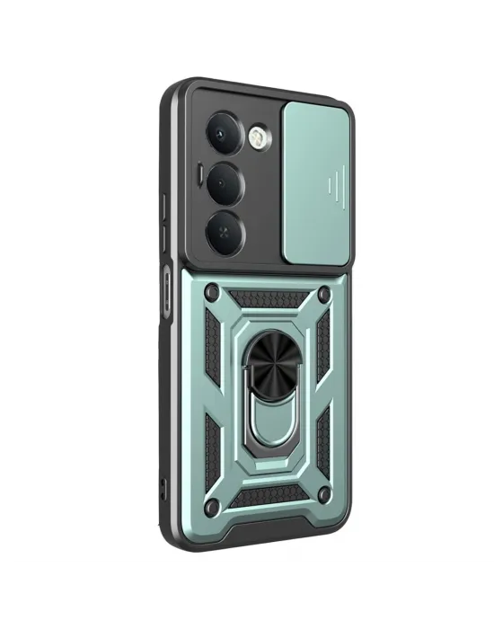 Xiaomi Redmi 15 4g Pars Lens Yüzüklü Silikon - Yeşil