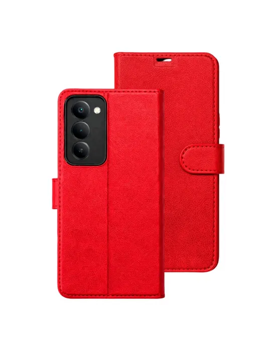 Xiaomi Redmi 15 5g Trend S Plus Kapaklı Kılıf - Kırmızı