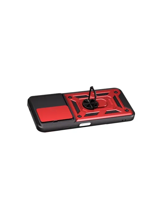 Xiaomi Redmi 15c 4g Pars Lens Yüzüklü Silikon - Kırmızı