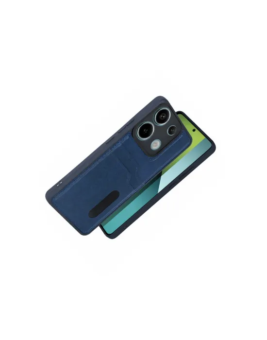 Xiaomi Redmi 15c 4g Sara Kartvizitli Deri Kılıf - Lacivert