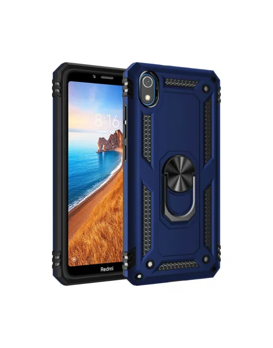 Xiaomi Redmi 7a Kılıf Sofya Yüzüklü Silikon Kapak - Lacivert