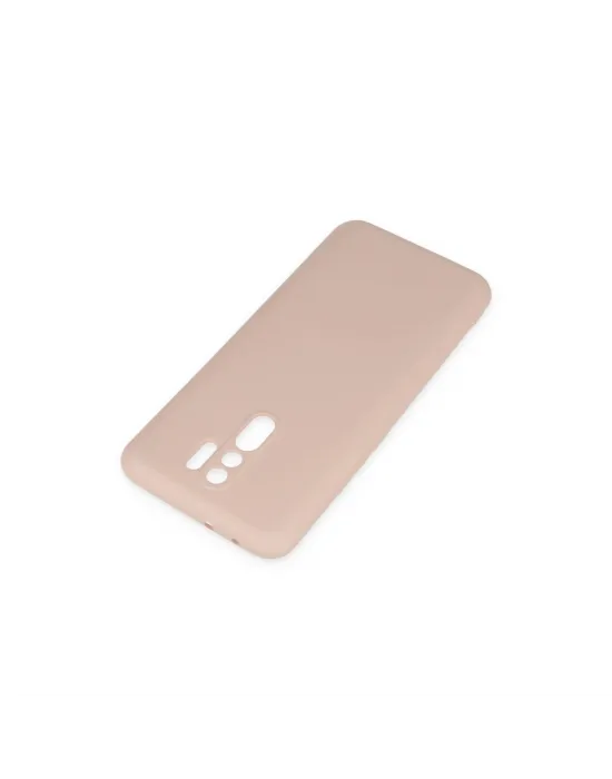 Xiaomi Redmi 9 Kılıf Nano İçi Kadife Silikon - Pudra