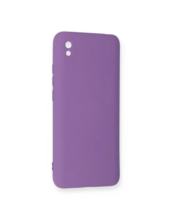 Xiaomi Redmi 9a Kılıf Nano İçi Kadife Silikon - Mor