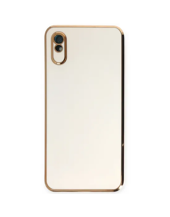 Xiaomi Redmi 9a Kılıf Volet Silikon - Beyaz