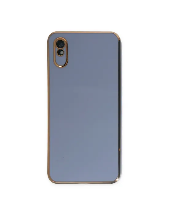 Xiaomi Redmi 9a Kılıf Volet Silikon - Mavi