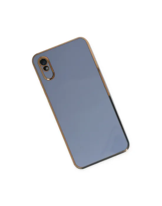 Xiaomi Redmi 9a Kılıf Volet Silikon - Mavi