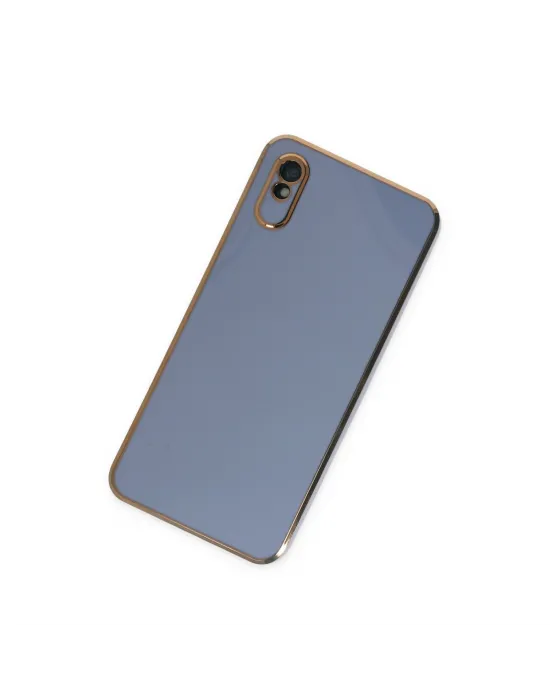 Xiaomi Redmi 9a Kılıf Volet Silikon - Mavi