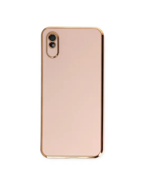 Xiaomi Redmi 9a Kılıf Volet Silikon - Pembe