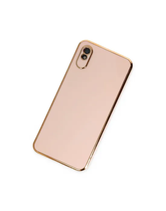 Xiaomi Redmi 9a Kılıf Volet Silikon - Pembe