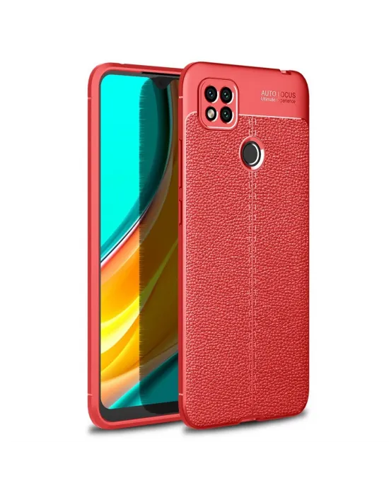 Xiaomi Redmi 9c Kılıf Auto Focus Kapak - Kırmızı