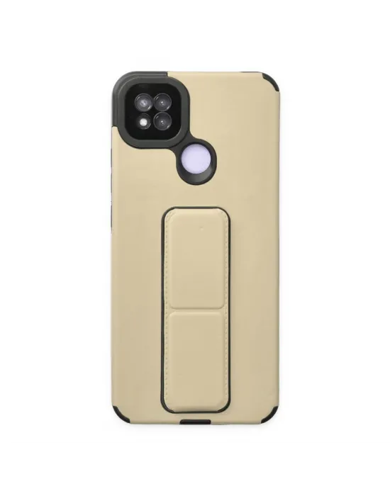 Xiaomi Redmi 9c Kılıf Mega Standlı Silikon - Gold
