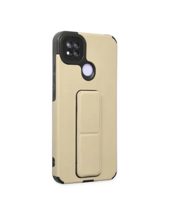 Xiaomi Redmi 9c Kılıf Mega Standlı Silikon - Gold