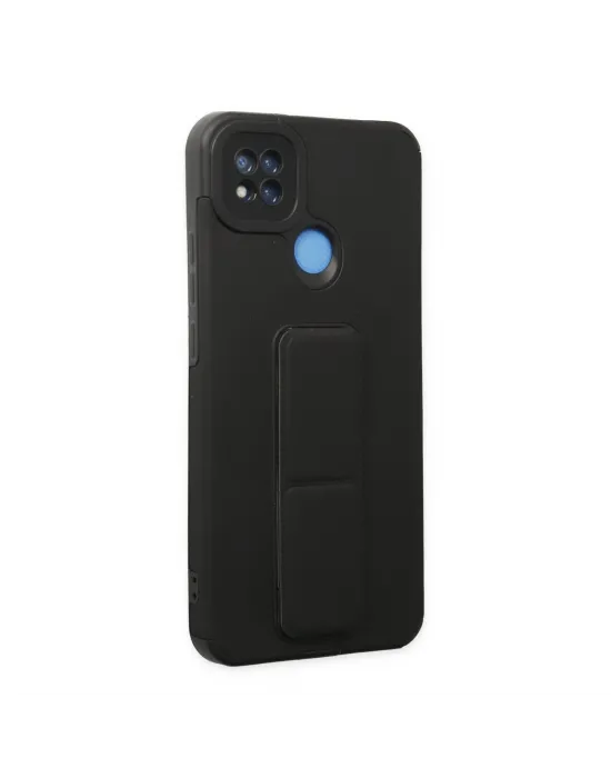 Xiaomi Redmi 9c Kılıf Mega Standlı Silikon - Siyah