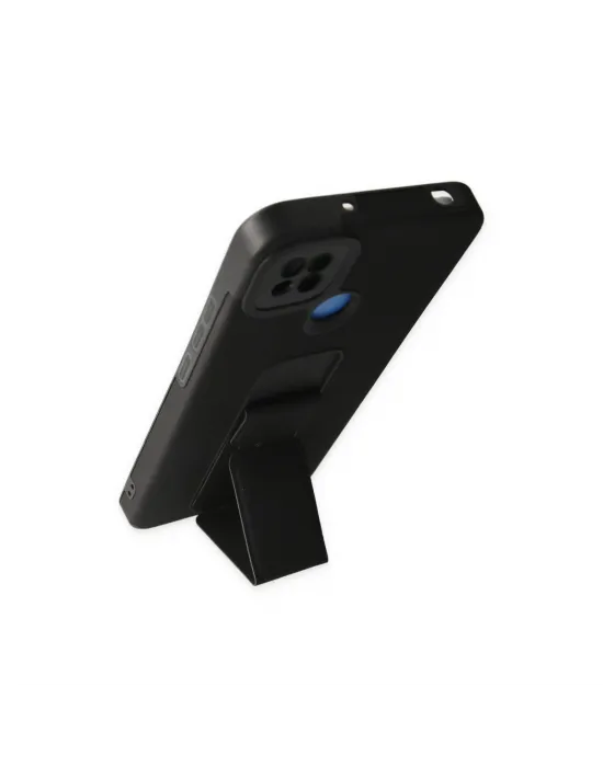 Xiaomi Redmi 9c Kılıf Mega Standlı Silikon - Siyah