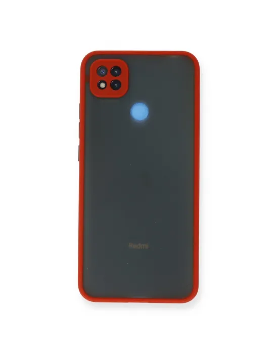 Xiaomi Redmi 9c Kılıf Montreal Silikon Kapak - Kırmızı