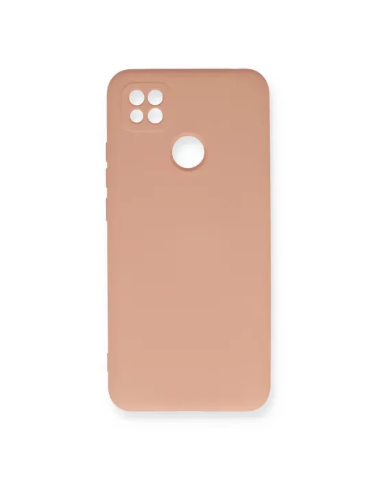 Xiaomi Redmi 9c Kılıf Nano İçi Kadife Silikon - Pudra