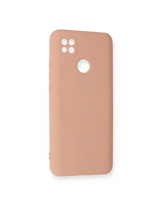 Xiaomi Redmi 9c Kılıf Nano İçi Kadife Silikon - Pudra