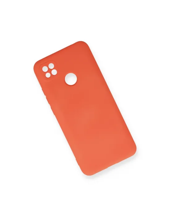 Xiaomi Redmi 9c Kılıf Nano İçi Kadife Silikon - Turuncu