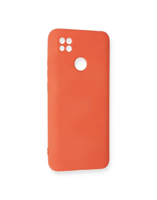 Xiaomi Redmi 9c Kılıf Nano İçi Kadife Silikon - Turuncu