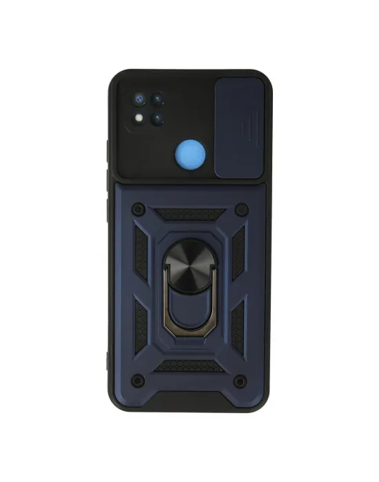 Xiaomi Redmi 9c Kılıf Pars Lens Yüzüklü Silikon - Lacivert