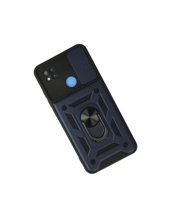 Xiaomi Redmi 9c Kılıf Pars Lens Yüzüklü Silikon - Lacivert