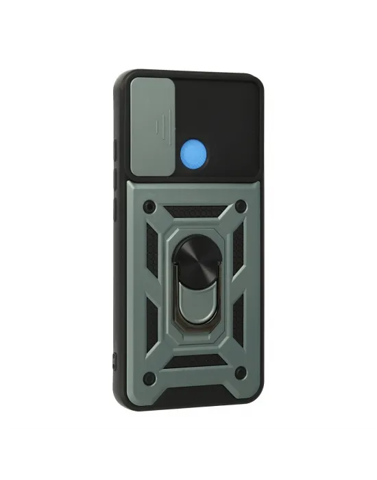 Xiaomi Redmi 9c Kılıf Pars Lens Yüzüklü Silikon - Yeşil