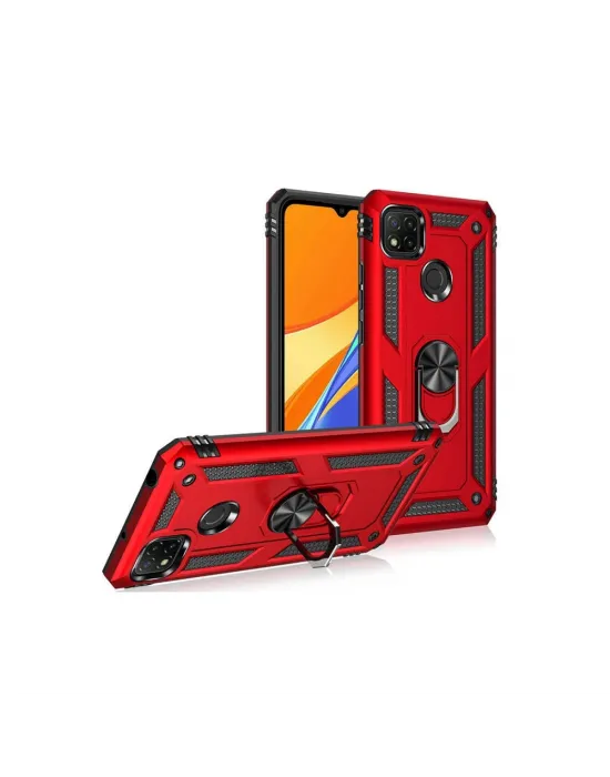 Xiaomi Redmi 9c Kılıf Sofya Yüzüklü Silikon Kapak - Gold