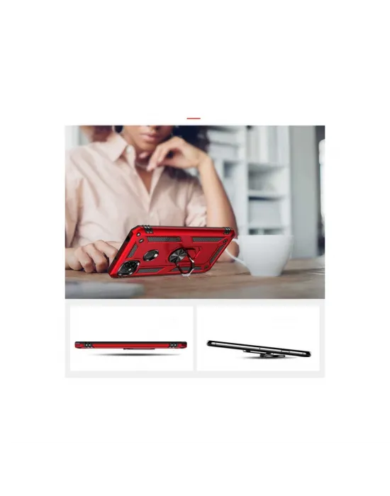 Xiaomi Redmi 9c Kılıf Sofya Yüzüklü Silikon Kapak - Rose