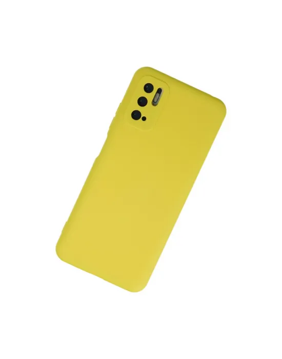 Xiaomi Redmi Note 10 5g Kılıf Nano İçi Kadife Silikon - Sarı