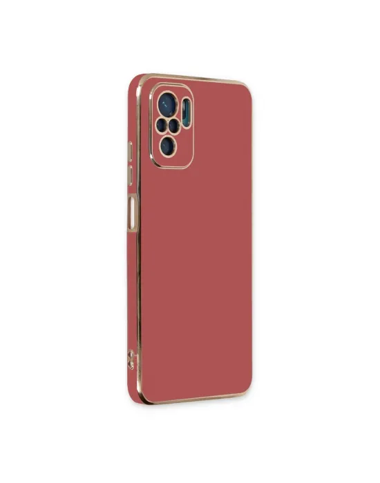 Xiaomi Redmi Note 10 Kılıf Volet Silikon - Kırmızı