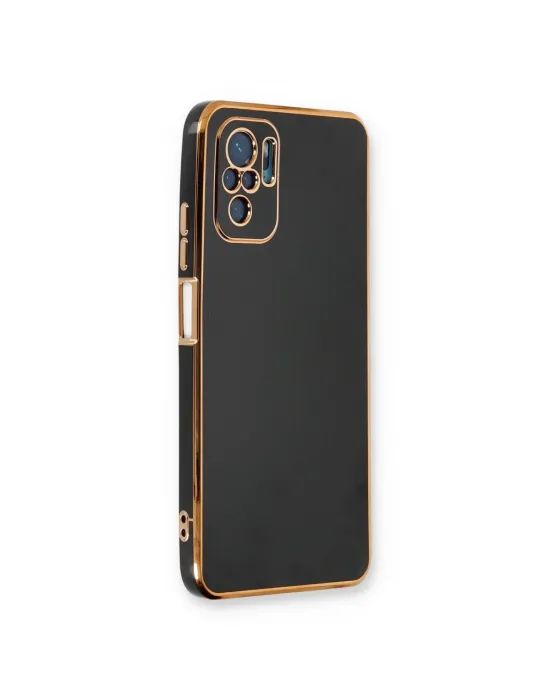 Xiaomi Redmi Note 10 Kılıf Volet Silikon - Siyah