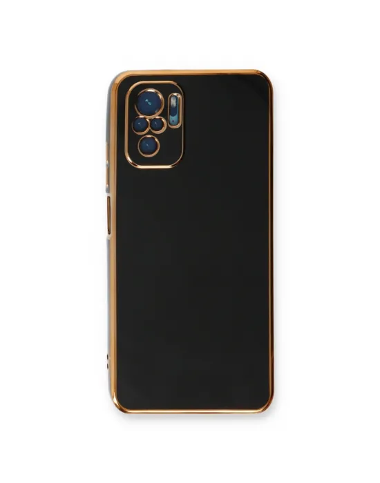 Xiaomi Redmi Note 10 Kılıf Volet Silikon - Siyah