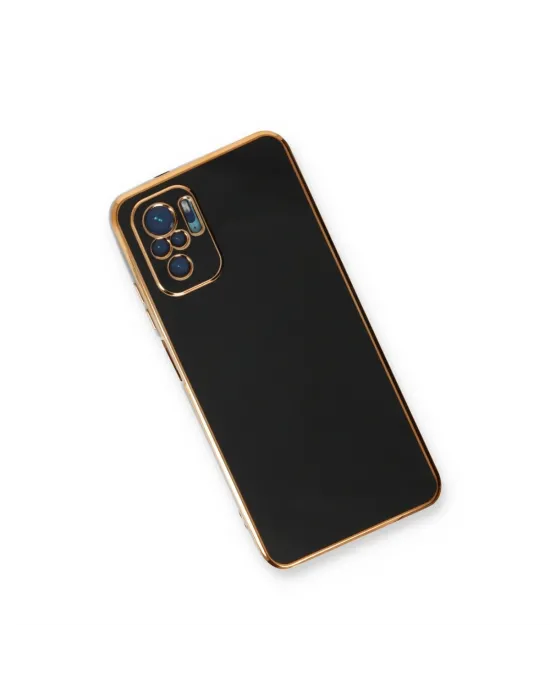 Xiaomi Redmi Note 10 Kılıf Volet Silikon - Siyah