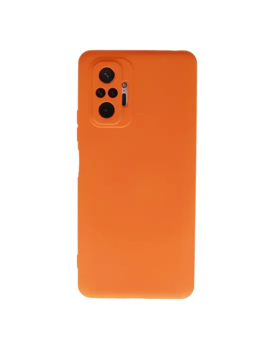 Xiaomi Redmi Note 10 Pro Kılıf Nano İçi Kadife Silikon - Turuncu