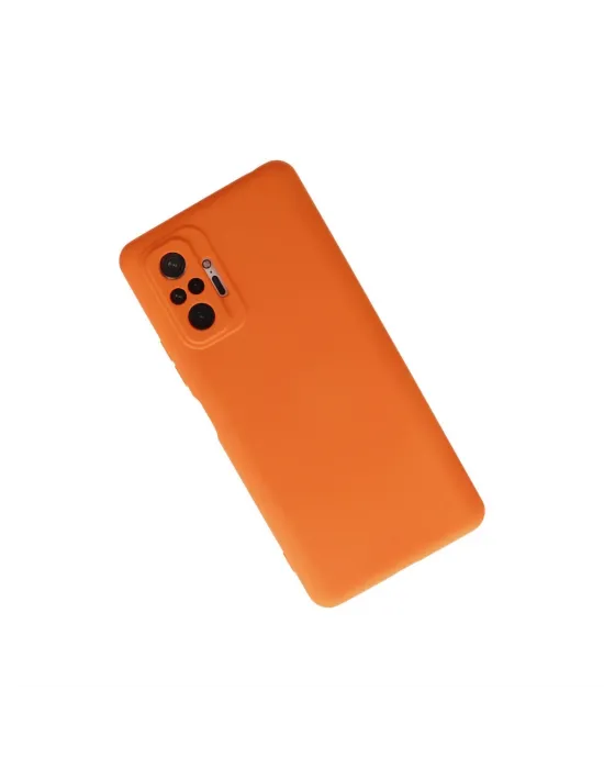 Xiaomi Redmi Note 10 Pro Kılıf Nano İçi Kadife Silikon - Turuncu