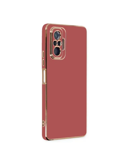 Xiaomi Redmi Note 10 Pro Kılıf Volet Silikon - Kırmızı