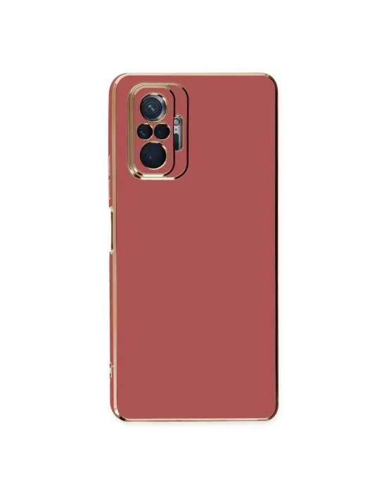 Xiaomi Redmi Note 10 Pro Kılıf Volet Silikon - Kırmızı