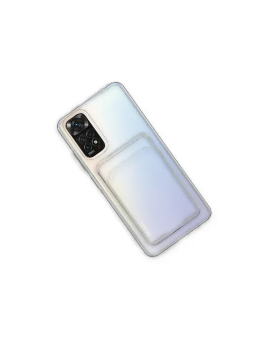 Xiaomi Redmi Note 11 Kılıf Kart Şeffaf Silikon - Şeffaf