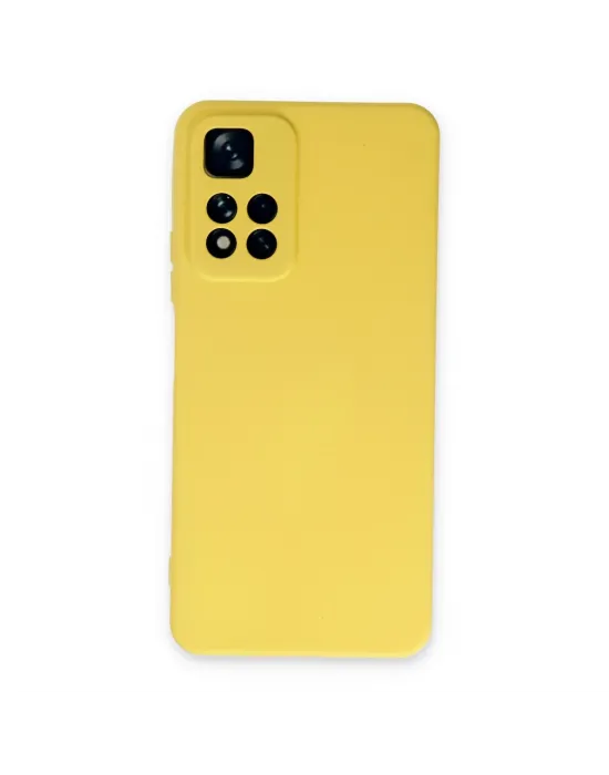 Xiaomi Redmi Note 11 Pro Plus 5g Kılıf Nano İçi Kadife Silikon - Sarı