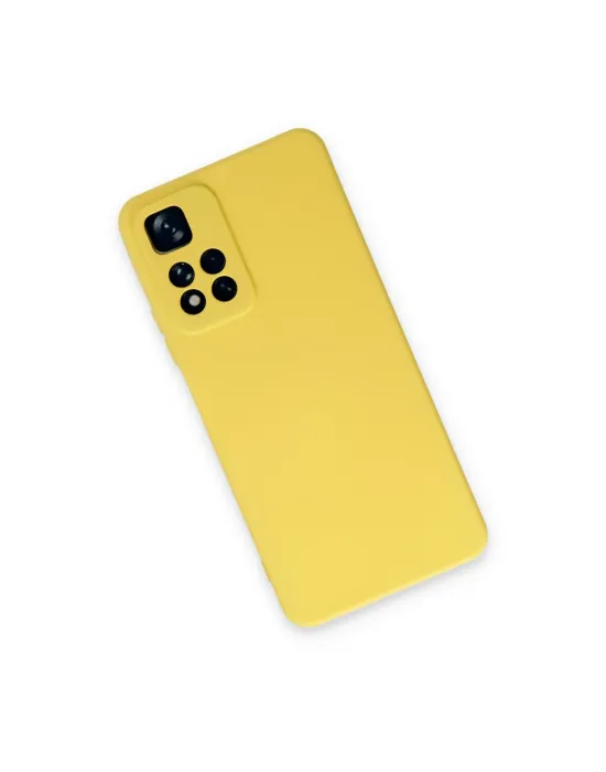 Xiaomi Redmi Note 11 Pro Plus 5g Kılıf Nano İçi Kadife Silikon - Sarı