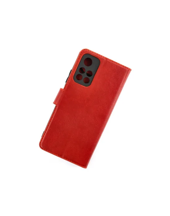Xiaomi Redmi Note 11t Kılıf Trend S Plus Kapaklı Kılıf - Kırmızı