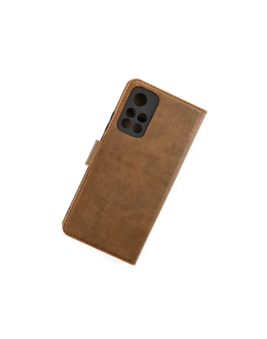 Xiaomi Redmi Note 11t Kılıf Trend S Plus Kapaklı Kılıf - Taba