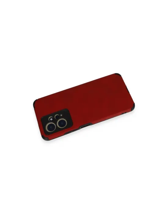 Xiaomi Redmi Note 12 4g Kılıf Loop Deri Silikon - Kırmızı