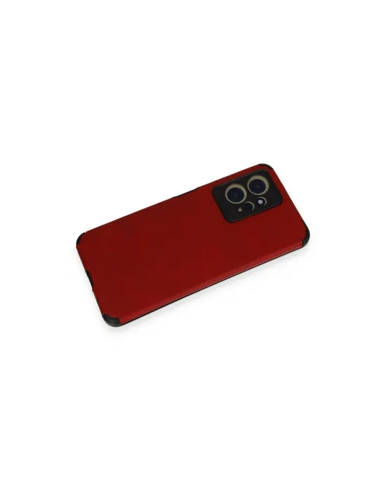 Xiaomi Redmi Note 12 4g Kılıf Loop Deri Silikon - Kırmızı