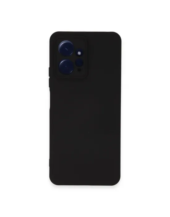 Xiaomi Redmi Note 12 4g Kılıf Nano İçi Kadife Silikon - Siyah