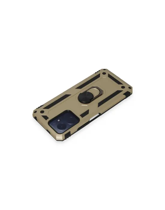 Xiaomi Redmi Note 12 4g Kılıf Sofya Yüzüklü Silikon Kapak - Gold