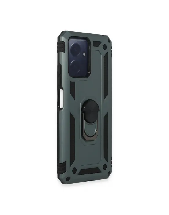 Xiaomi Redmi Note 12 4g Kılıf Sofya Yüzüklü Silikon Kapak - Yeşil