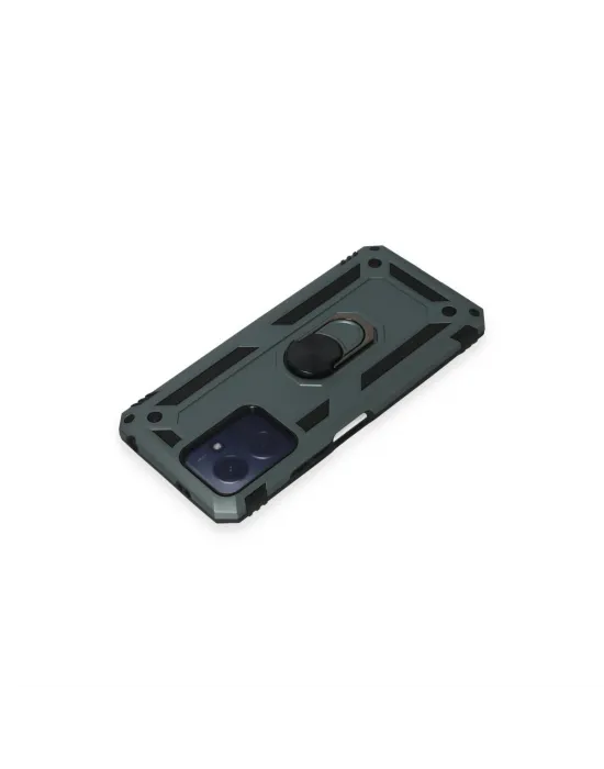 Xiaomi Redmi Note 12 4g Kılıf Sofya Yüzüklü Silikon Kapak - Yeşil