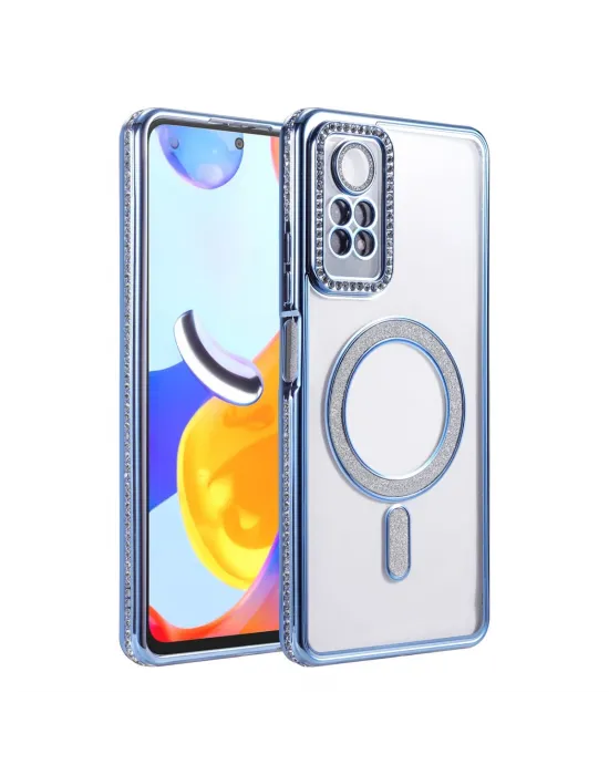 Xiaomi Redmi Note 12 Pro 4g Joke Simli Magneticsafe Kılıf - Mavi